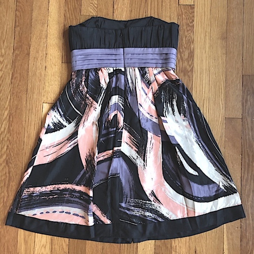 NWT BCBG Pink, Purple, Black Dress - Size 8 - Picture 4 of 7